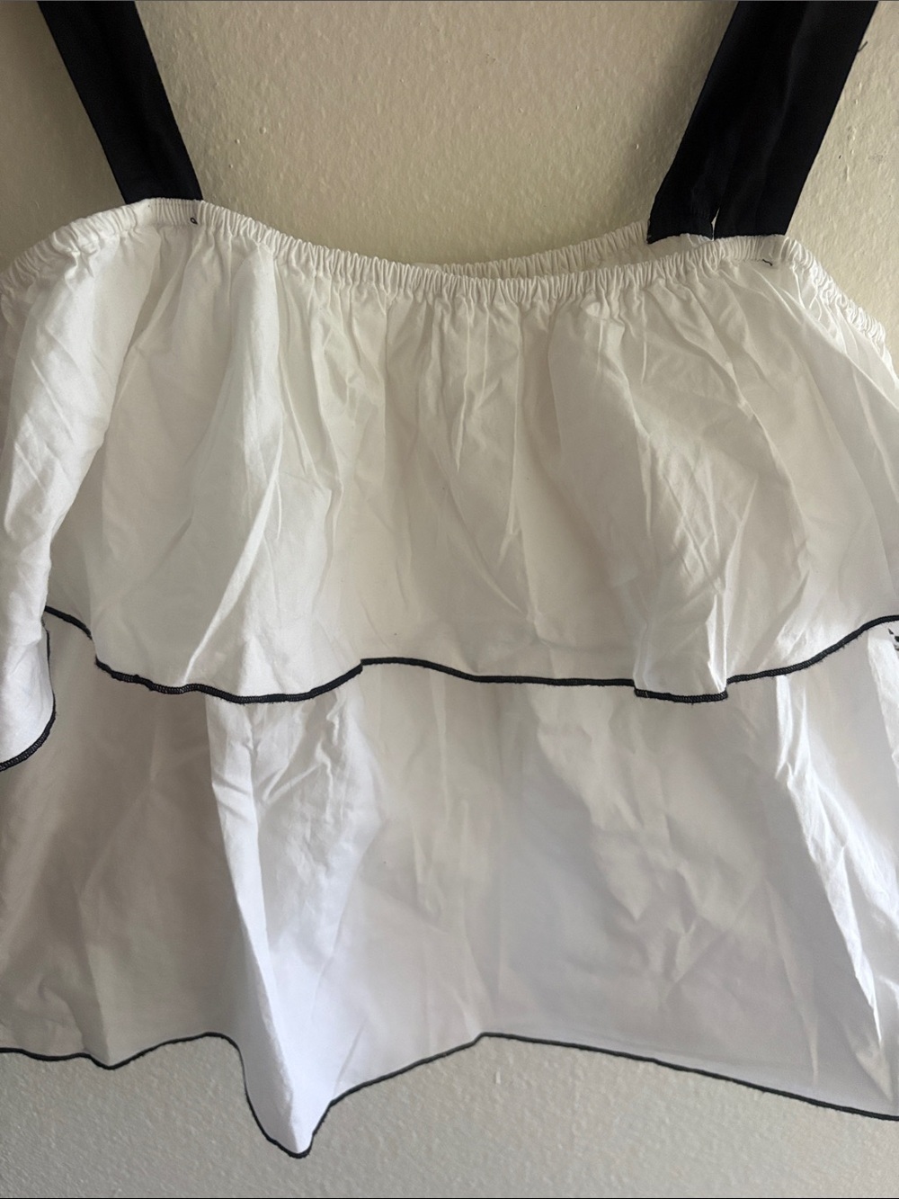 MNG Ruffled Cotton Tank - Picture 2 of 4
